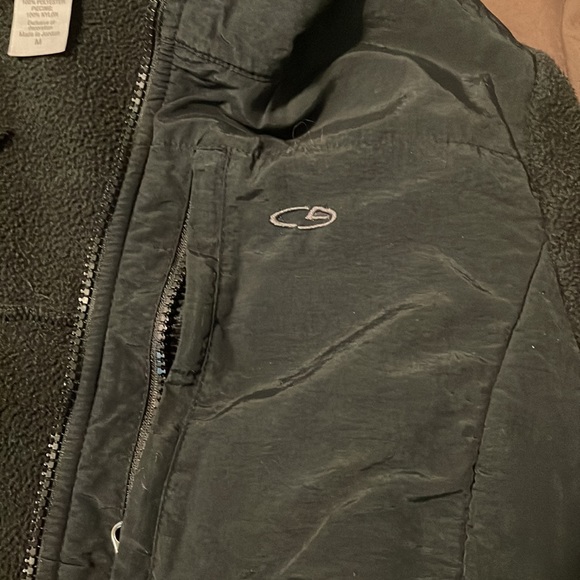 C9 by champion black fleece/ nylon 2 tone zip up jacket - Picture 3 of 4